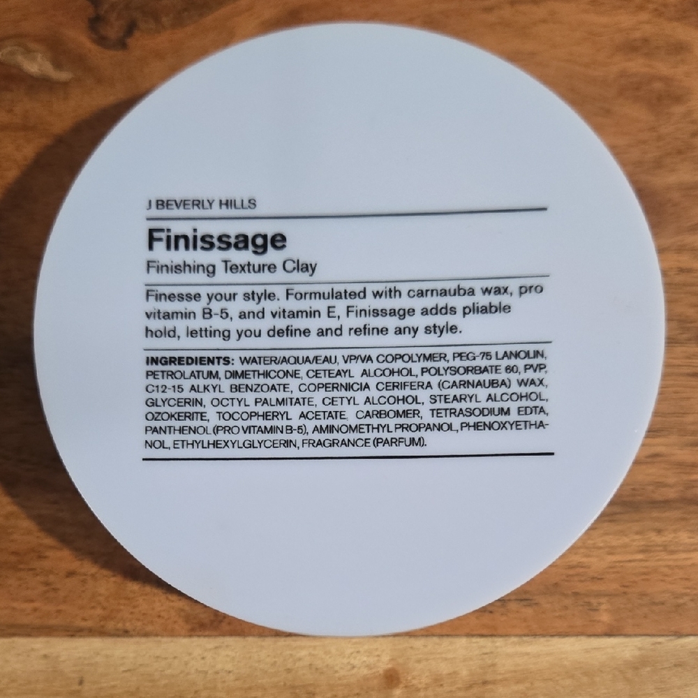J Beverly Hills Finissage Texture Clay 2.5oz NEW